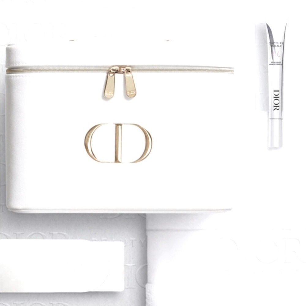 DIOR 2025 TRAIN CASE Full Size HYALUSHOT, TOWEL and HEADBAND NIB